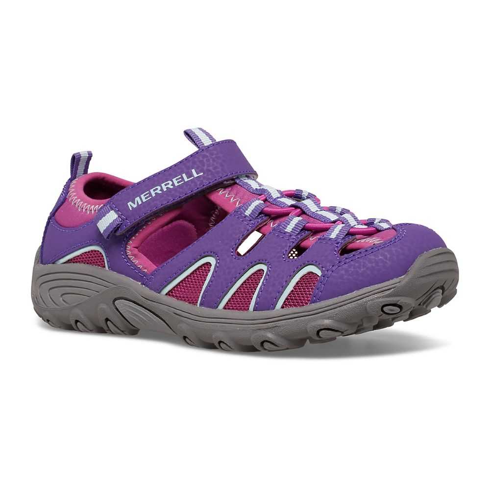 Boys' Merrell Hydro H2O Sandals Purple | Israel-3960712