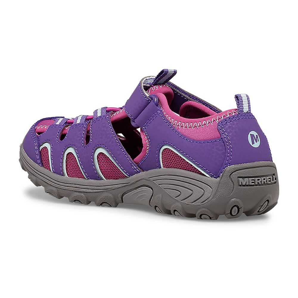 Boys' Merrell Hydro H2O Sandals Purple | Israel-3960712