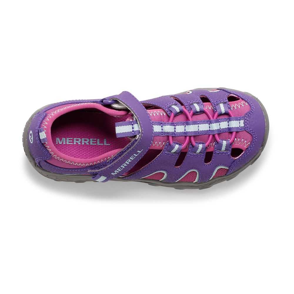 Boys' Merrell Hydro H2O Sandals Purple | Israel-3960712