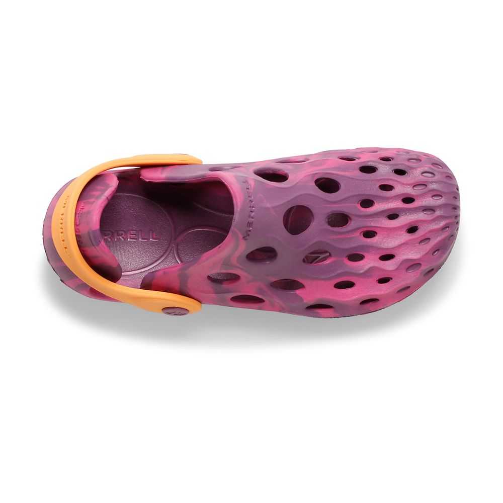 Boys' Merrell Hydro Moc Slip On Shoes Purple | Israel-329760