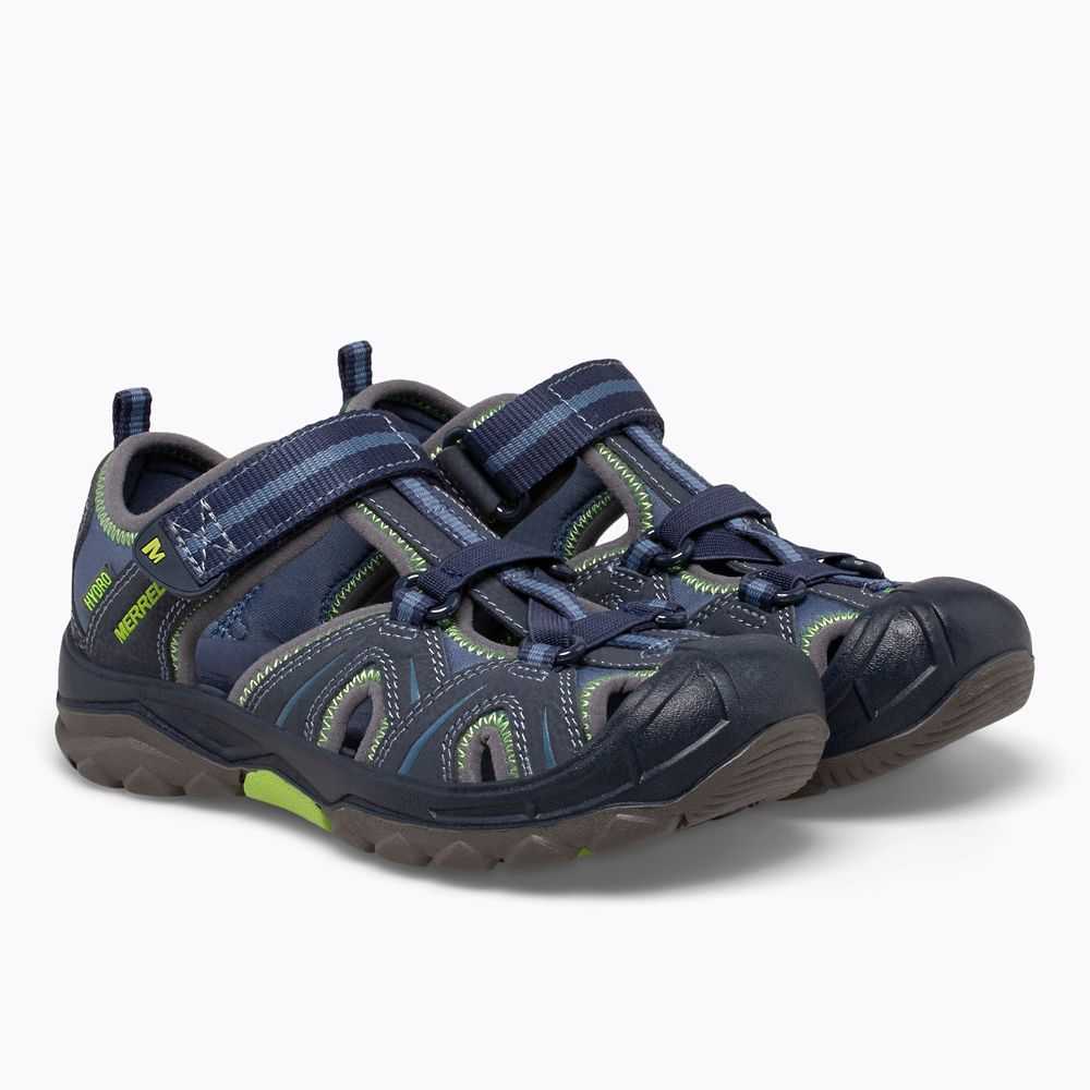 Boys' Merrell Hydro Water Shoes Navy/Green | Israel-683140