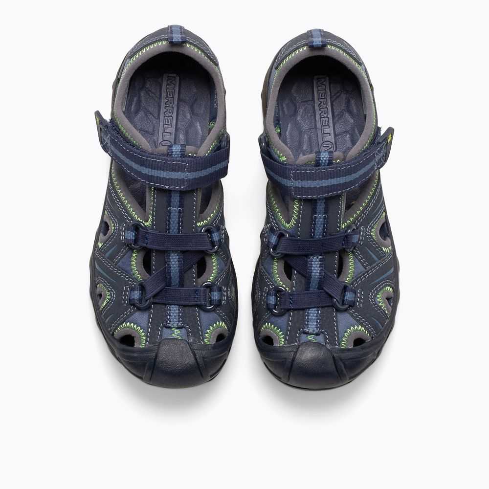 Boys' Merrell Hydro Water Shoes Navy/Green | Israel-683140