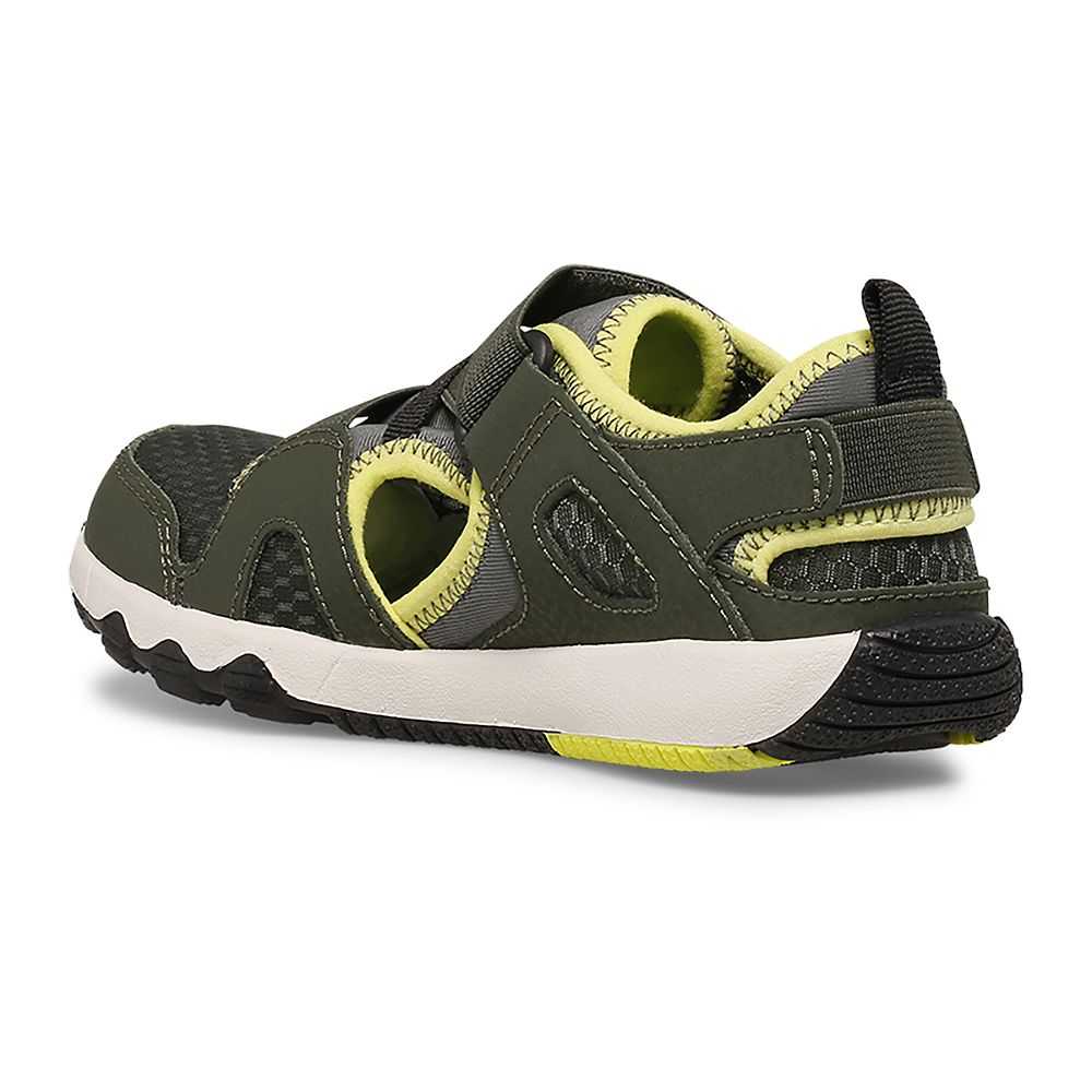 Boys' Merrell Hydro Water Shoes Olive/Light Green | Israel-0182467