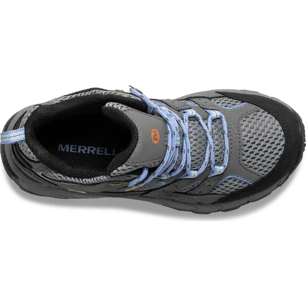 Boys' Merrell Moab 2 Mid Waterproof Hiking Boots Grey | Israel-4863172