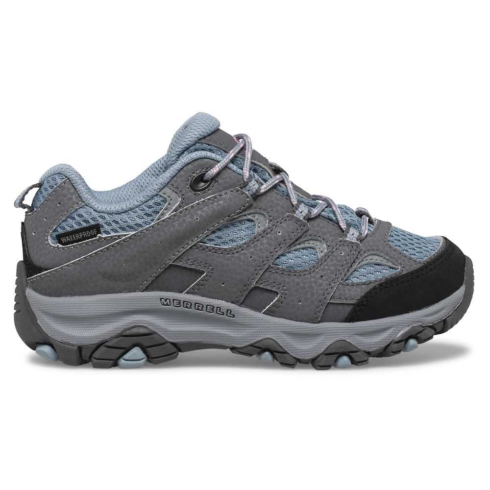 Boys\' Merrell Moab 3 Sneakers Blue/Grey | Israel-791430