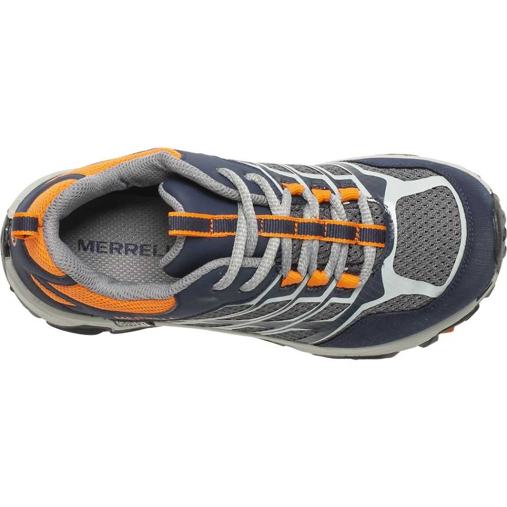 Boys' Merrell Moab FST Low Sneakers Navy/Grey/Orange | Israel-2139478