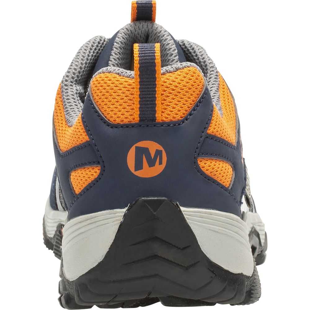 Boys' Merrell Moab FST Low Sneakers Navy/Grey/Orange | Israel-2139478