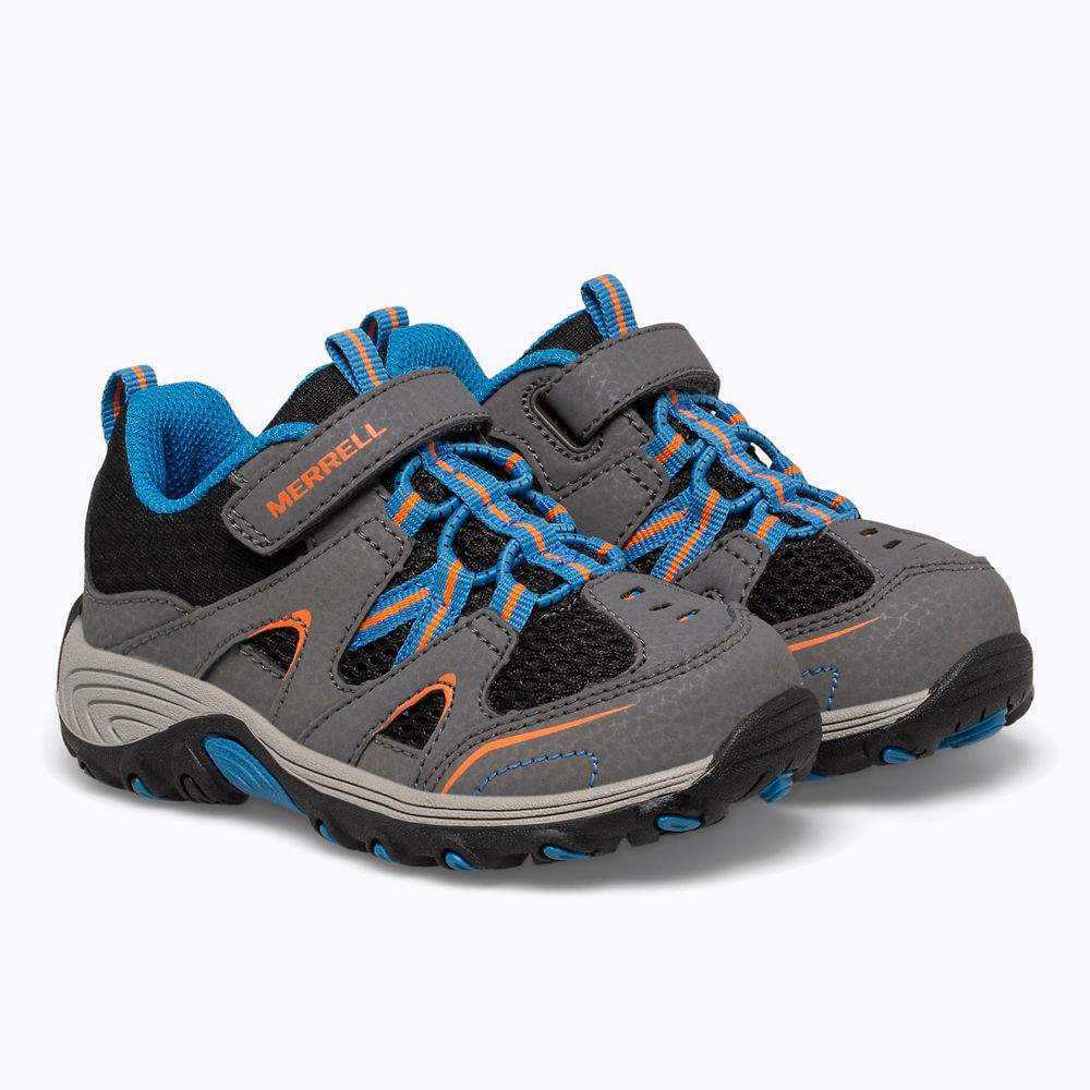 Boys' Merrell Trail Chaser Sneakers Grey/Black | Israel-628043