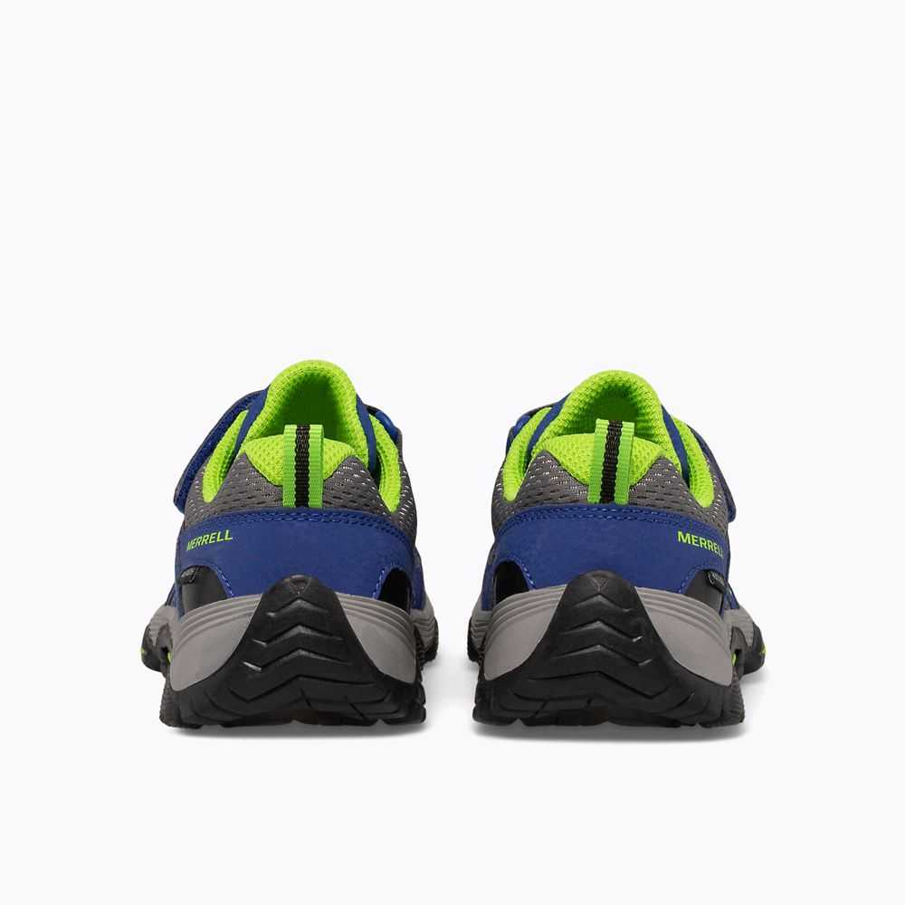 Boys' Merrell Trail Quest Sneakers Blue/Green | Israel-1436087