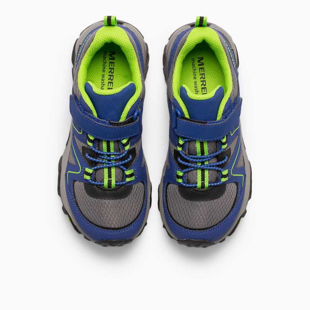 Boys' Merrell Trail Quest Sneakers Blue/Green | Israel-1436087