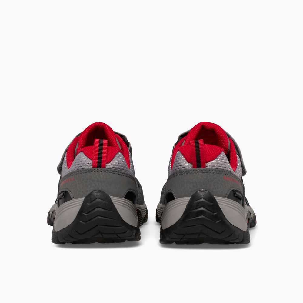 Boys' Merrell Trail Quest Sneakers Grey/Red/Black | Israel-698027