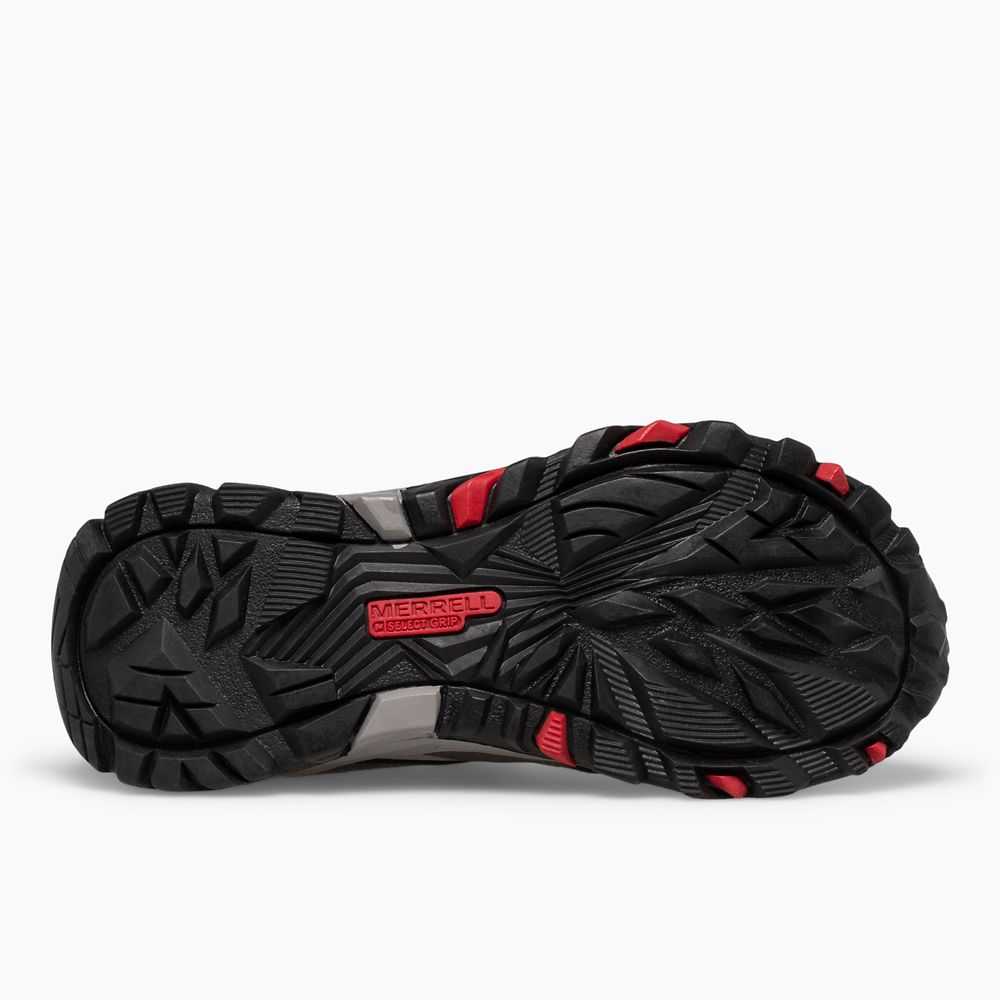 Boys' Merrell Trail Quest Sneakers Grey/Red/Black | Israel-698027