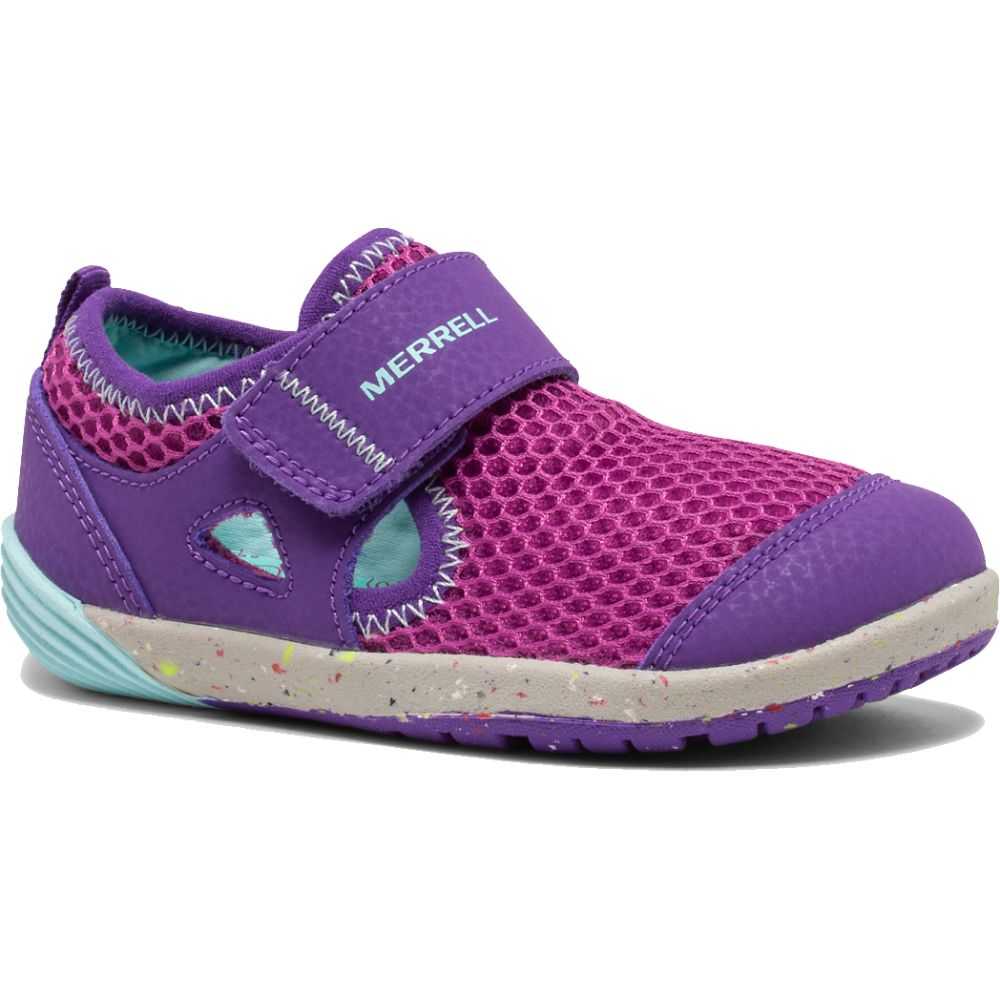 Girls' Merrell Bare Steps® H2O Sneakers Purple/Turquoise | Israel-704812