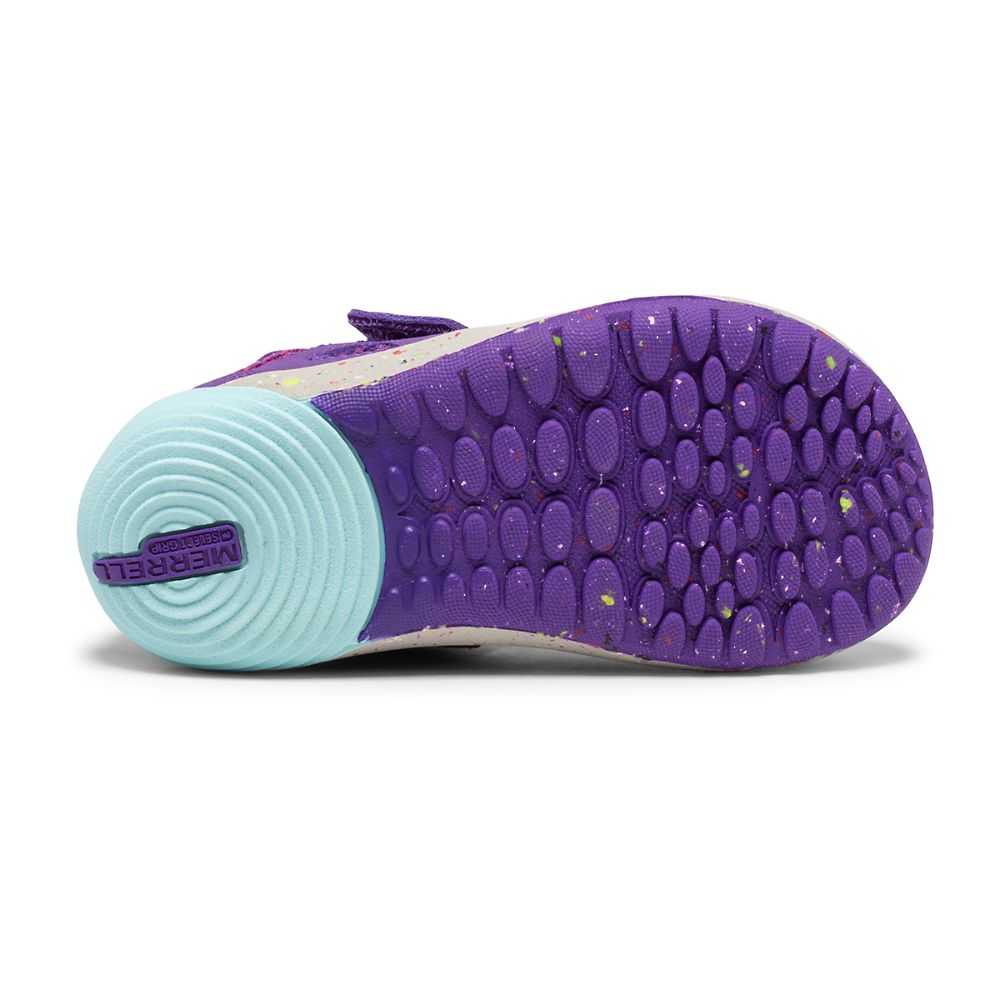 Girls' Merrell Bare Steps® H2O Sneakers Purple/Turquoise | Israel-704812