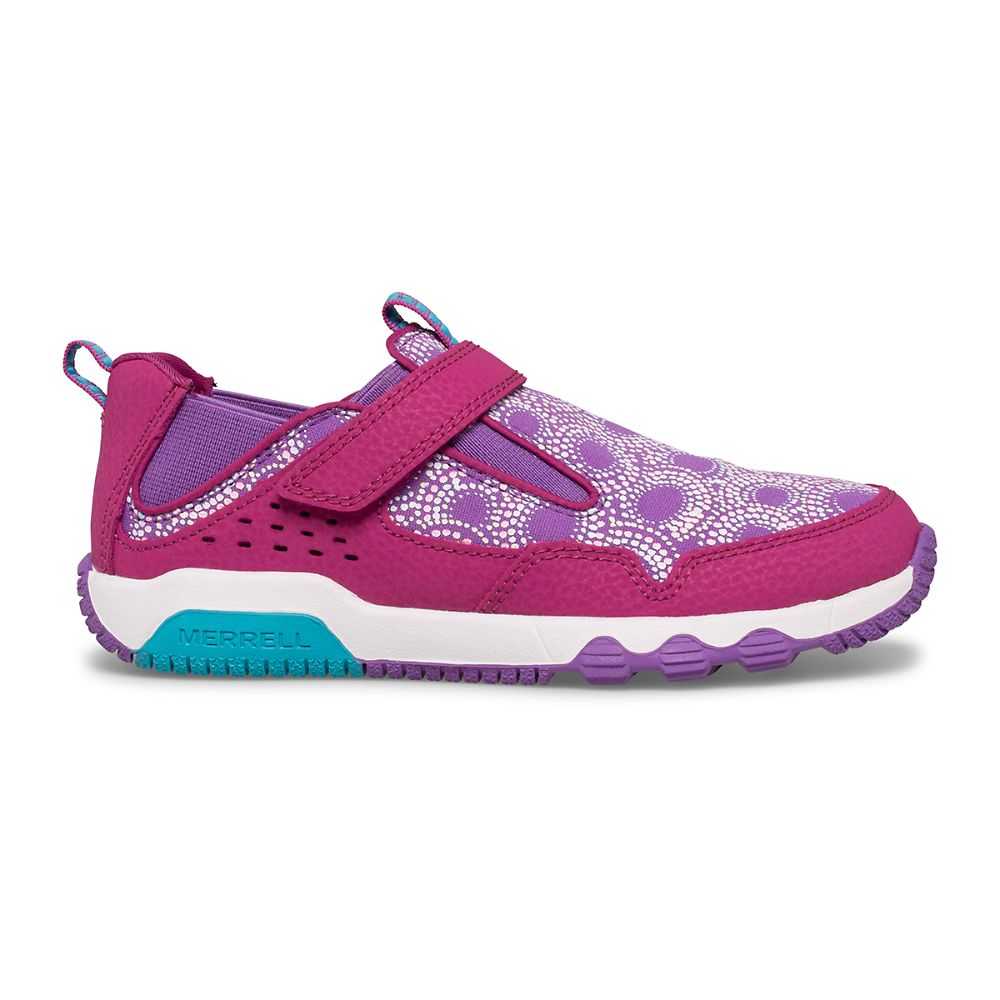 Girls\' Merrell Chroma Moc Sneakers Fuchsia | Israel-912384