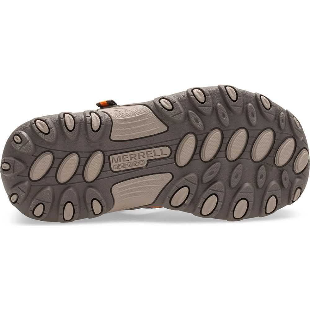 Girls' Merrell Hydro H2O Sandals Grey/Orange | Israel-4326089