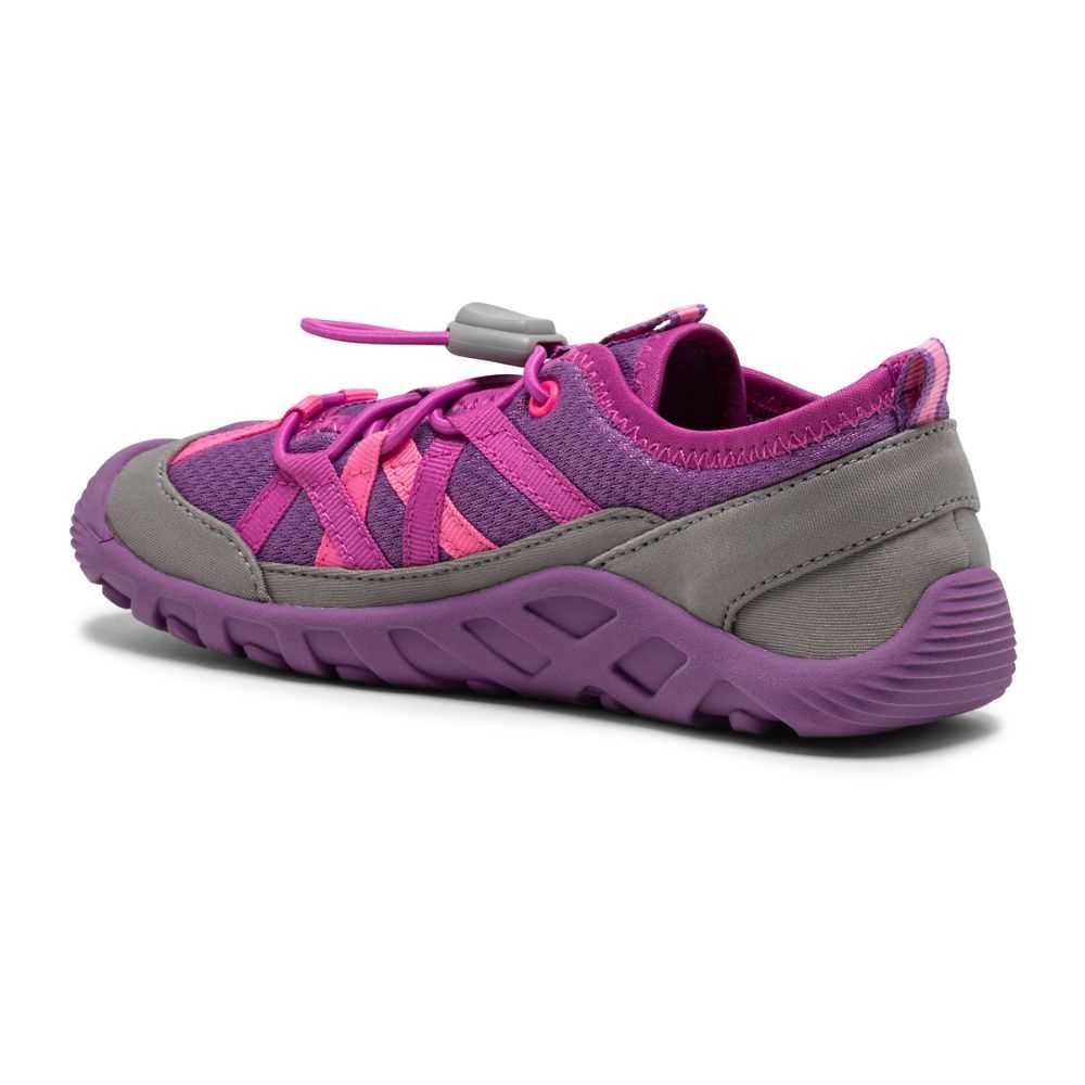 Girls' Merrell Hydro Hiking Sandals Grey/Fuchsia | Israel-021468