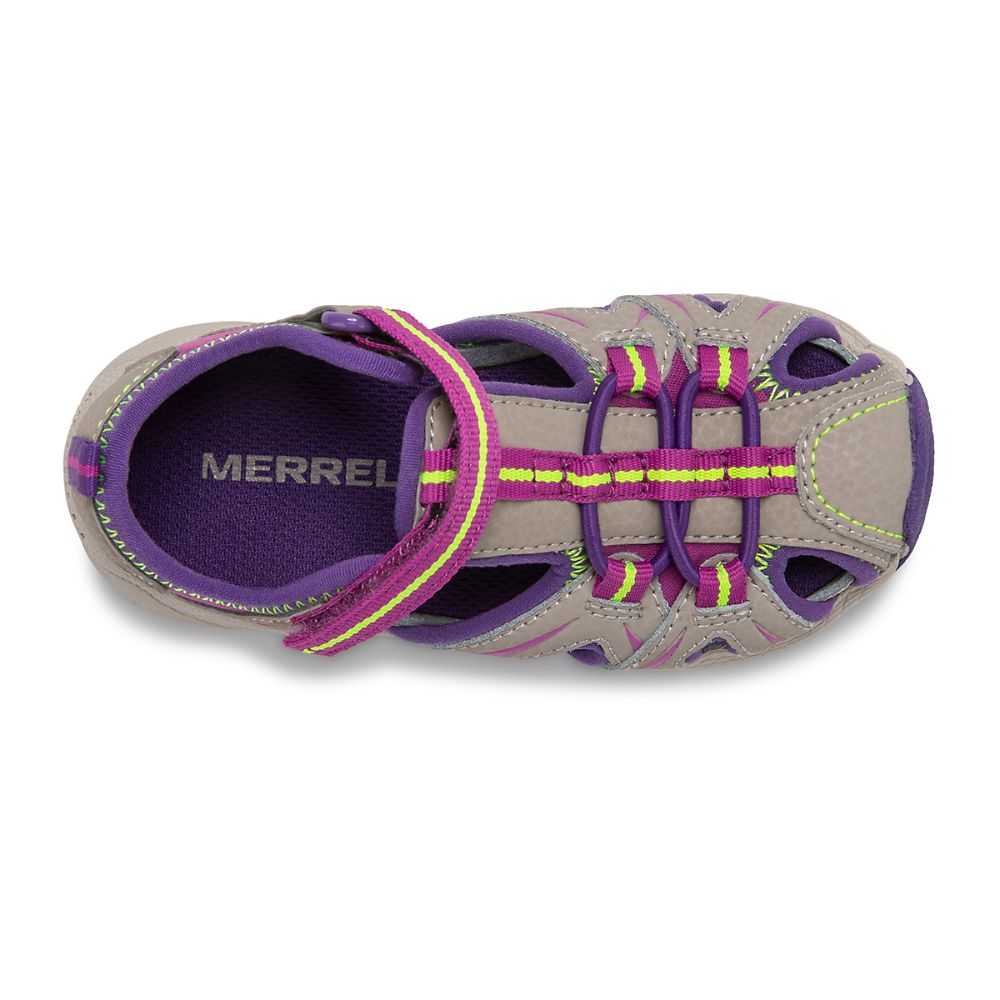 Girls' Merrell Hydro Sandals Brown/Purple | Israel-192087