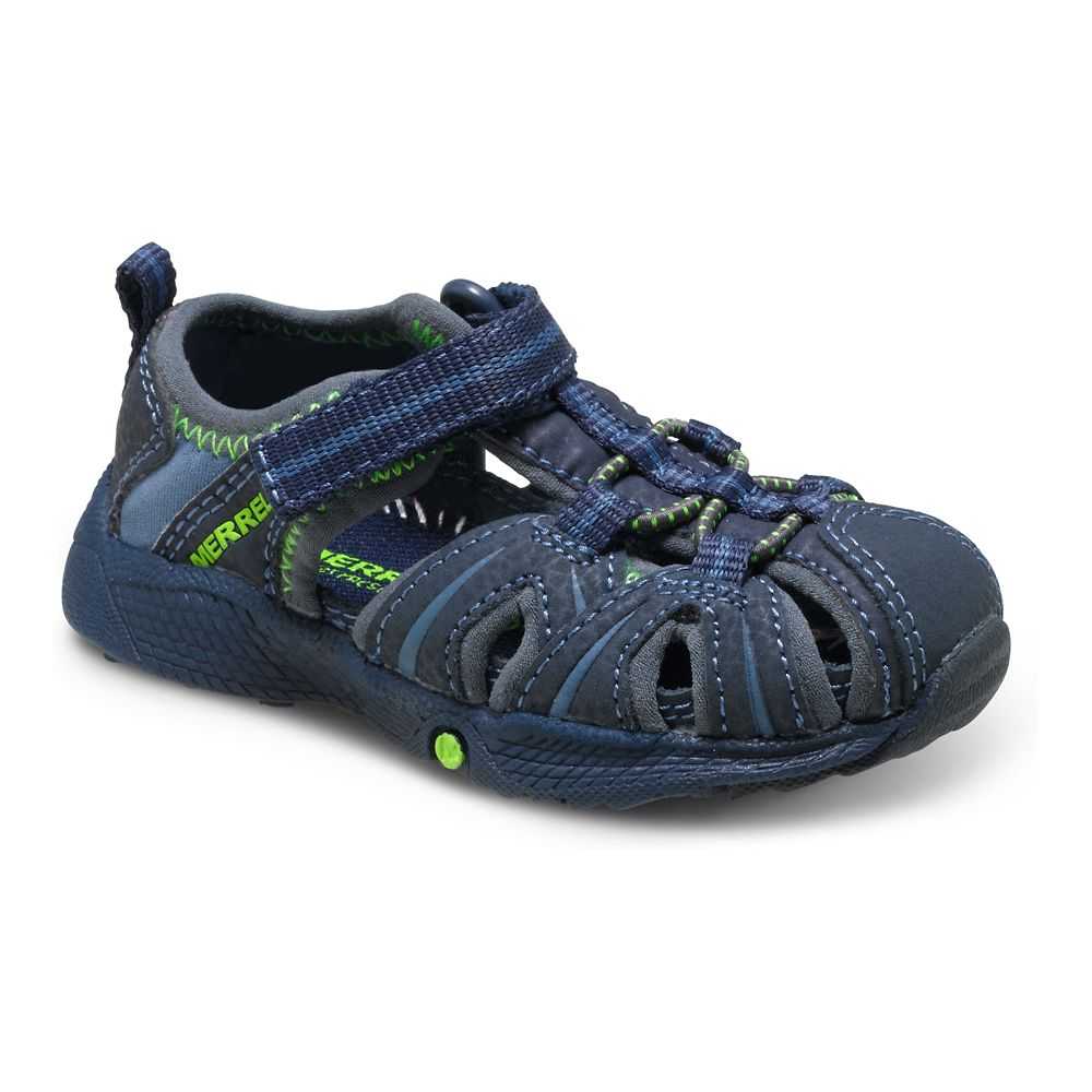 Girls' Merrell Hydro Sandals Navy/Green | Israel-271436