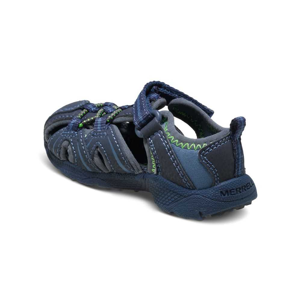 Girls' Merrell Hydro Sandals Navy/Green | Israel-271436