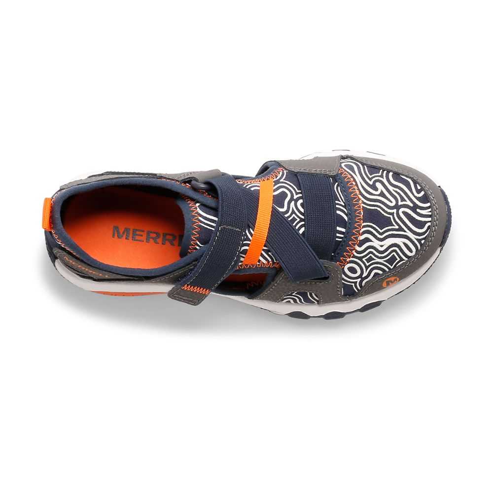 Girls' Merrell Hydro Water Shoes Grey/Navy | Israel-863109