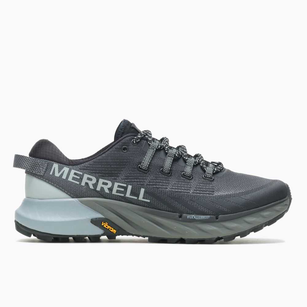 Men\'s Merrell Agility Peak 4 Trail Running Shoes Black | Israel-901247