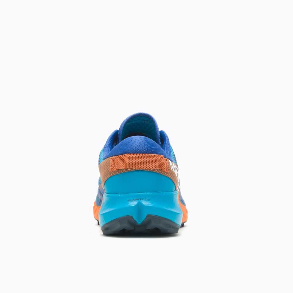 Men's Merrell Agility Peak 4 Walking Shoes Azure/Orange | Israel-6278149