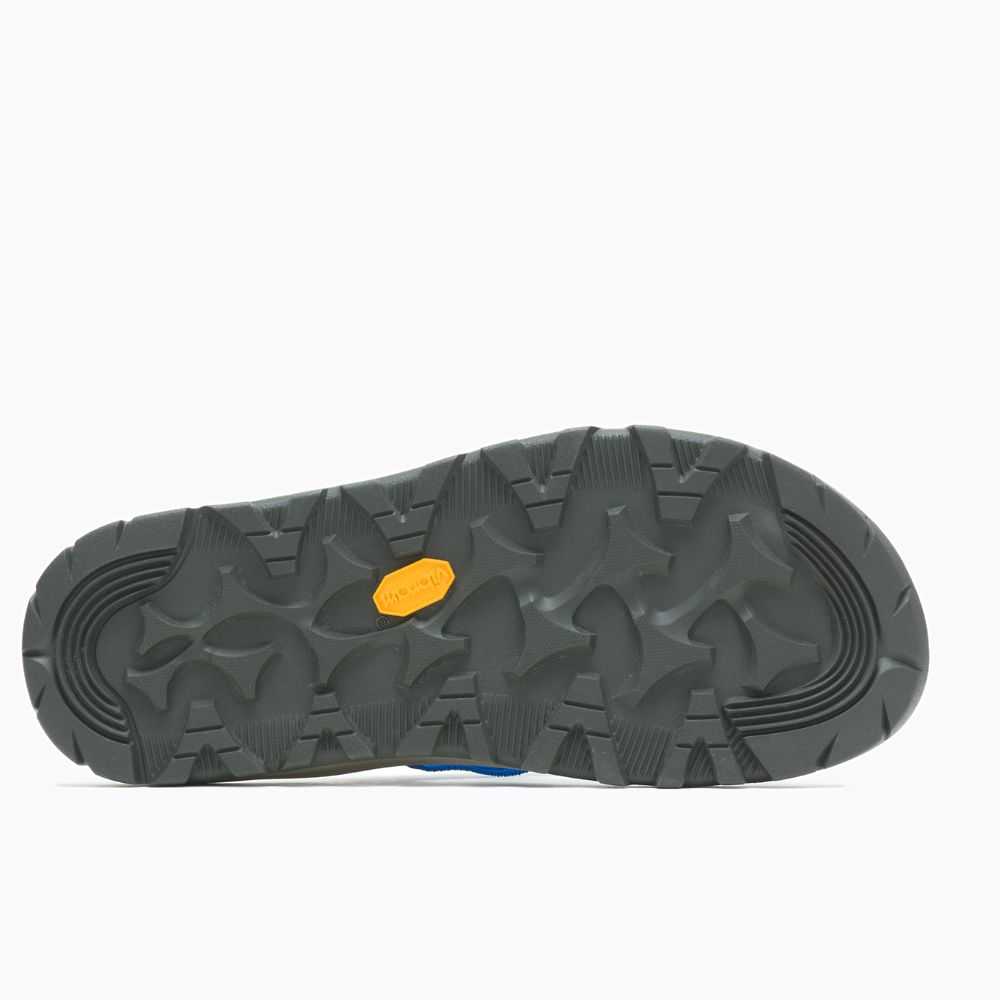 Men's Merrell Breakwater Flip Flops Blue | Israel-807461