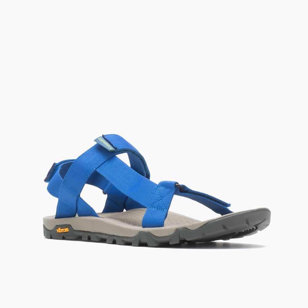 Men's Merrell Breakwater Strap Hiking Sandals Blue | Israel-1637908