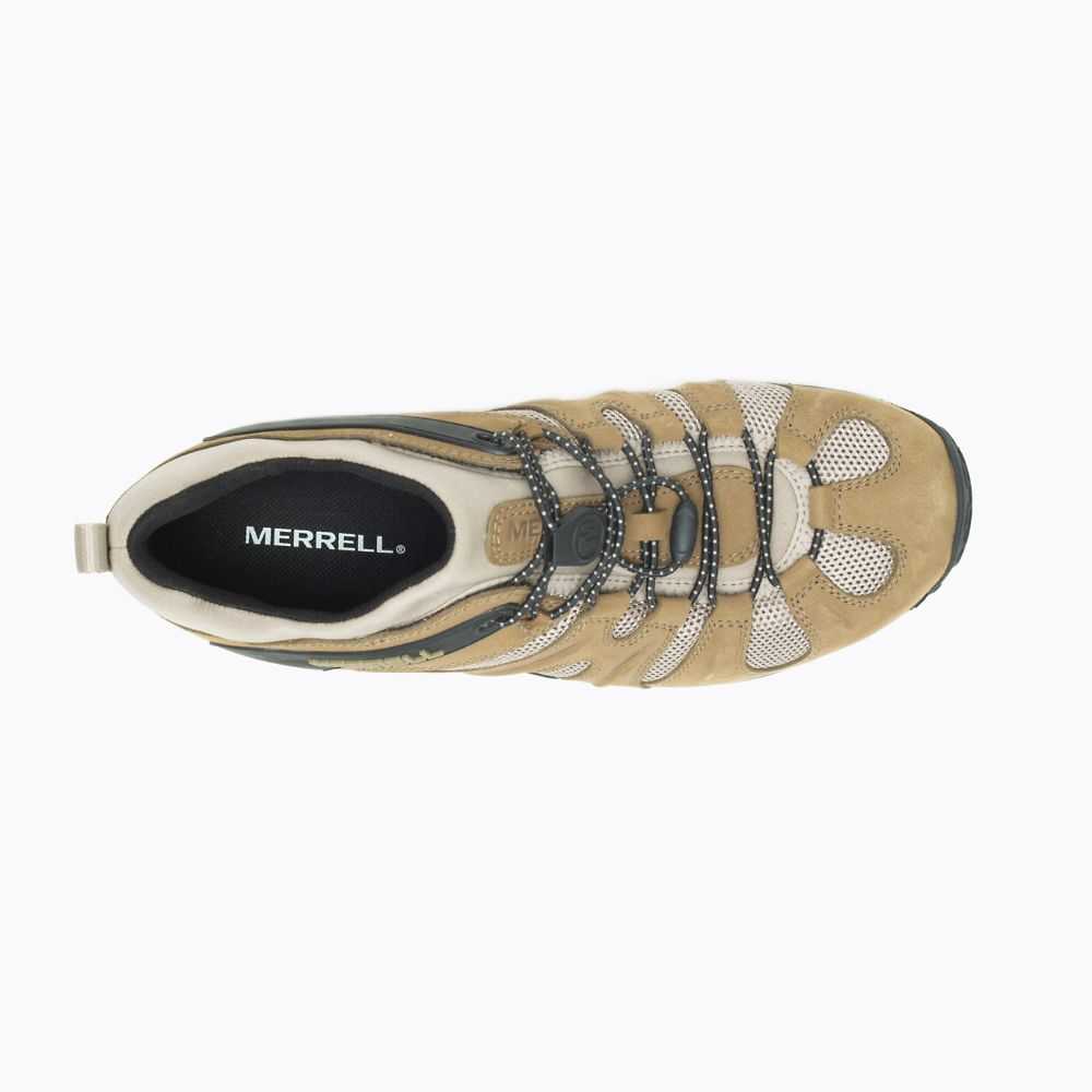 Men's Merrell Chameleon 8 Stretch Hiking Shoes Light Brown | Israel-396781