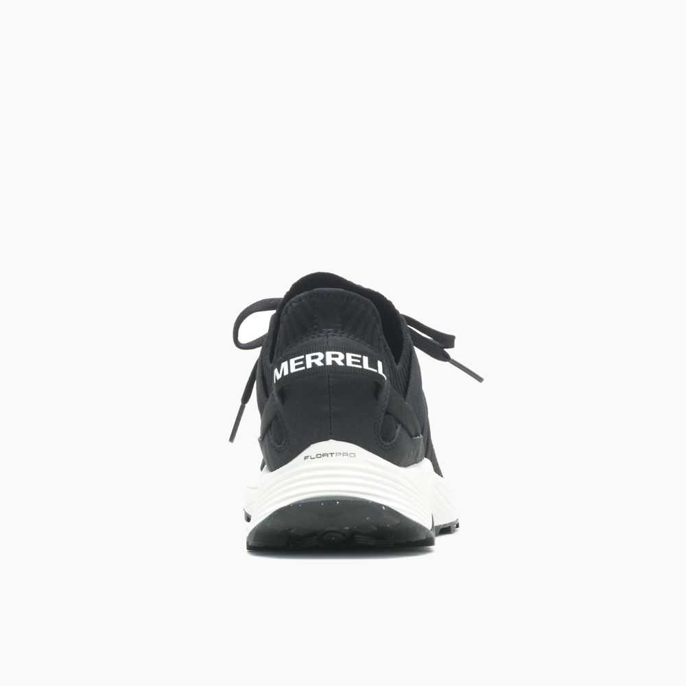 Men's Merrell Embark Lace Wide Width Sneakers Black/White | Israel-486703