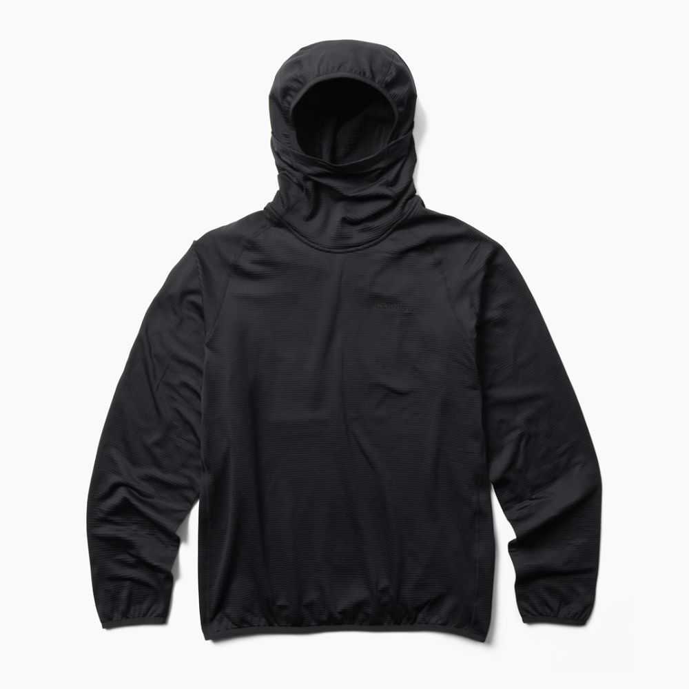 Men's Merrell Geotex Sweatshirts Black | Israel-314928