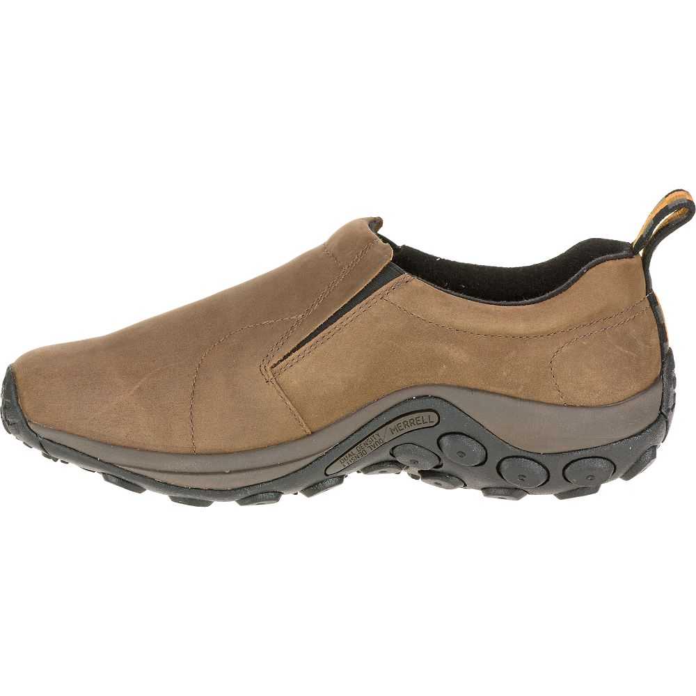 Men's Merrell Jungle Moc Nubuck Wide Width Casual Shoes Brown | Israel-904671