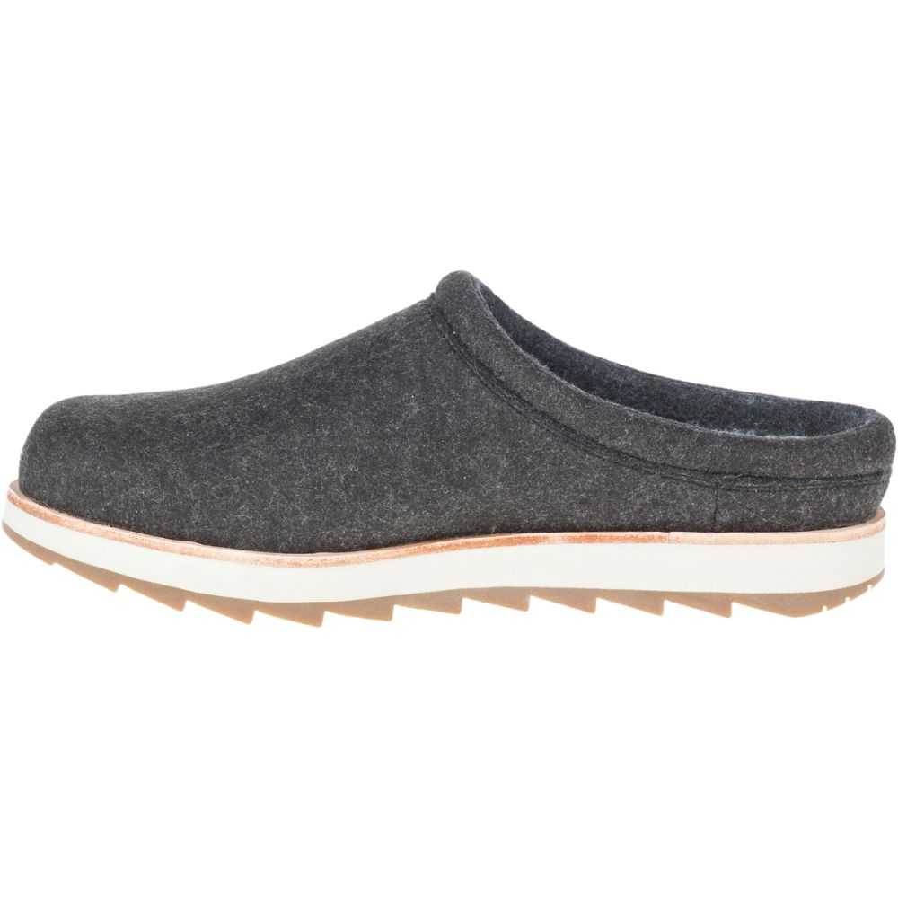 Men's Merrell Juno Clog Wool Casual Shoes Black | Israel-0143628