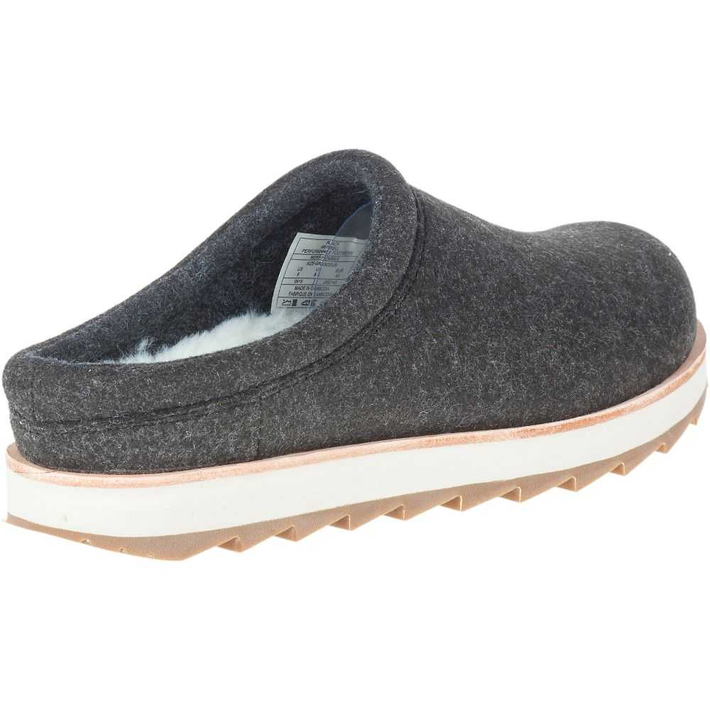 Men's Merrell Juno Clog Wool Casual Shoes Black | Israel-0143628