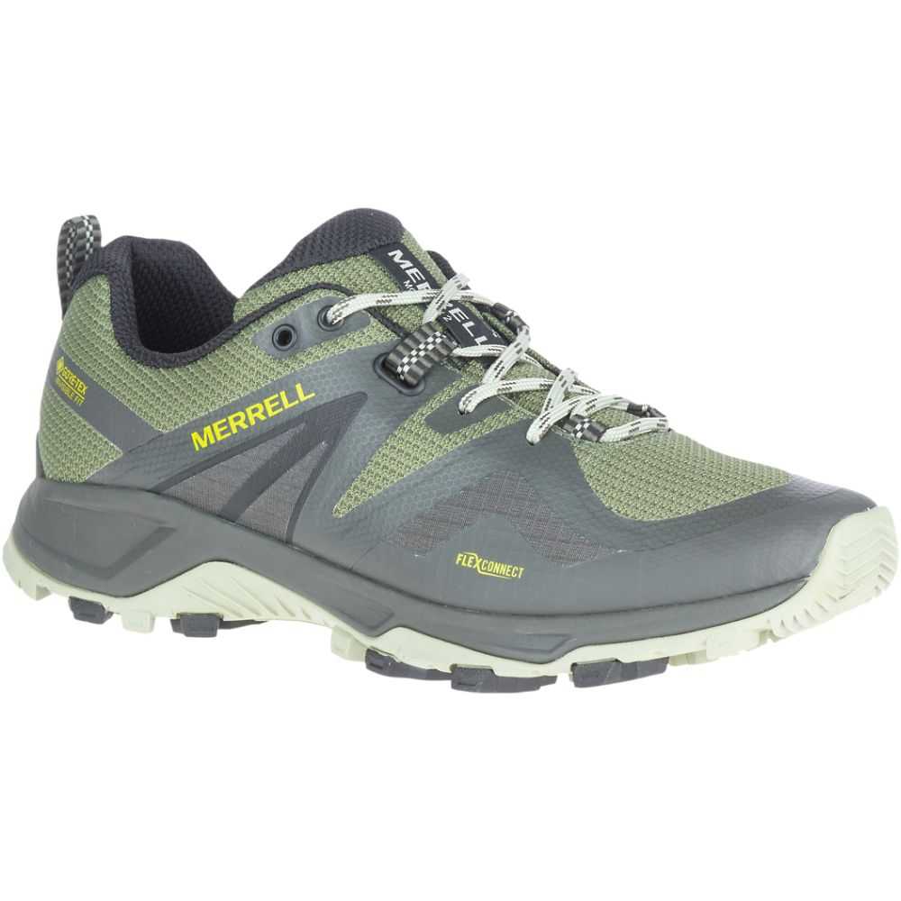 Men's Merrell MQM Flex 2 GORE-TEX® Trail Running Shoes Dark Green | Israel-4928016