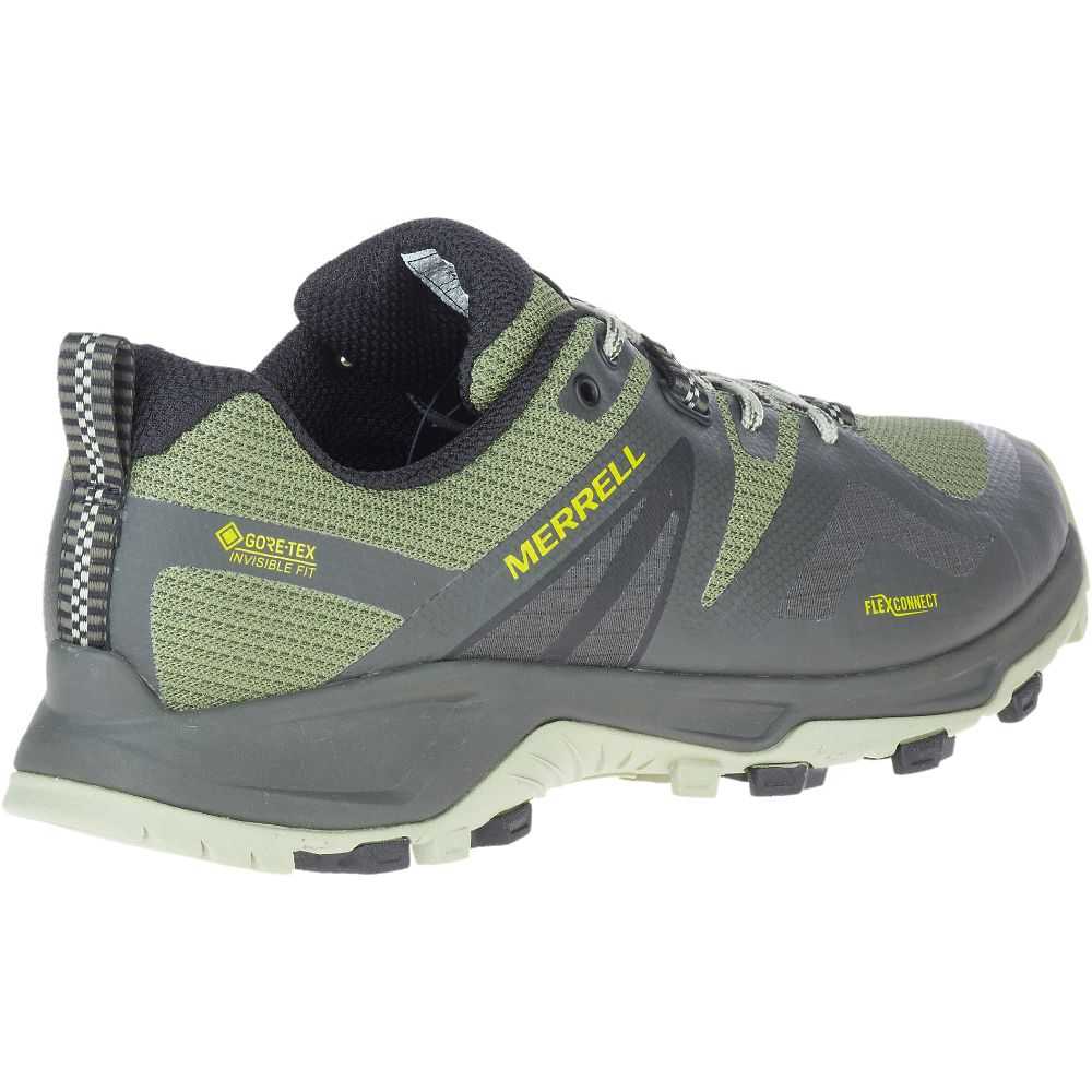 Men's Merrell MQM Flex 2 GORE-TEX® Trail Running Shoes Dark Green | Israel-4928016