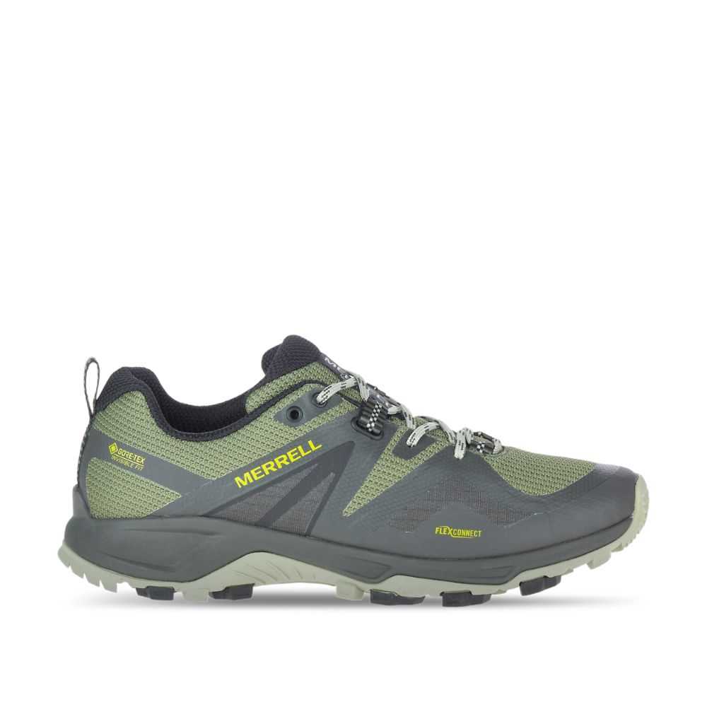 Men\'s Merrell MQM Flex 2 GORE-TEX® Trail Running Shoes Dark Green | Israel-4928016