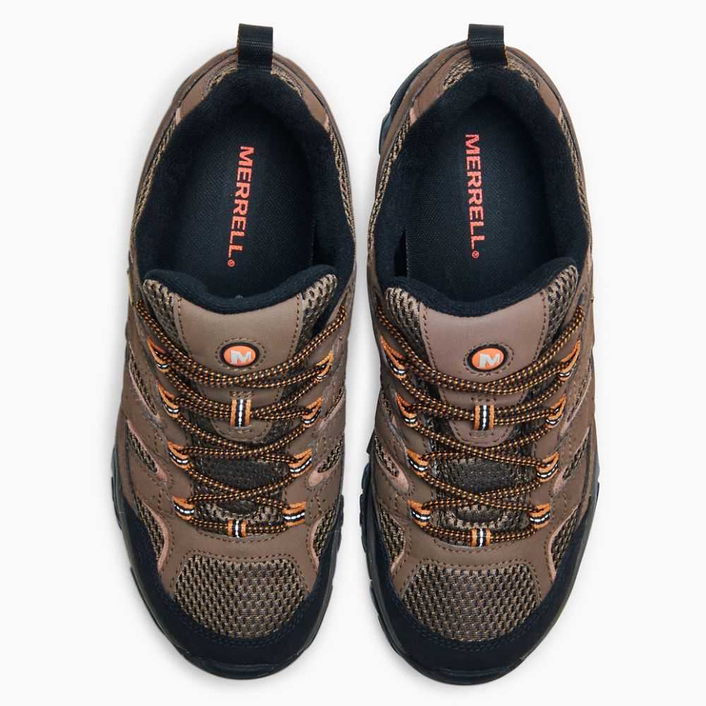 Men's Merrell Moab 2 GORE -TEX® Wide Width Hiking Shoes Brown | Israel-3128940