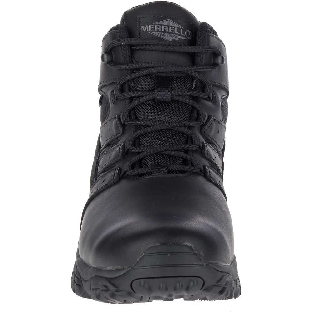 Men's Merrell Moab 2 Mid Tactical Response Waterproof Tactical Boots Black | Israel-041872