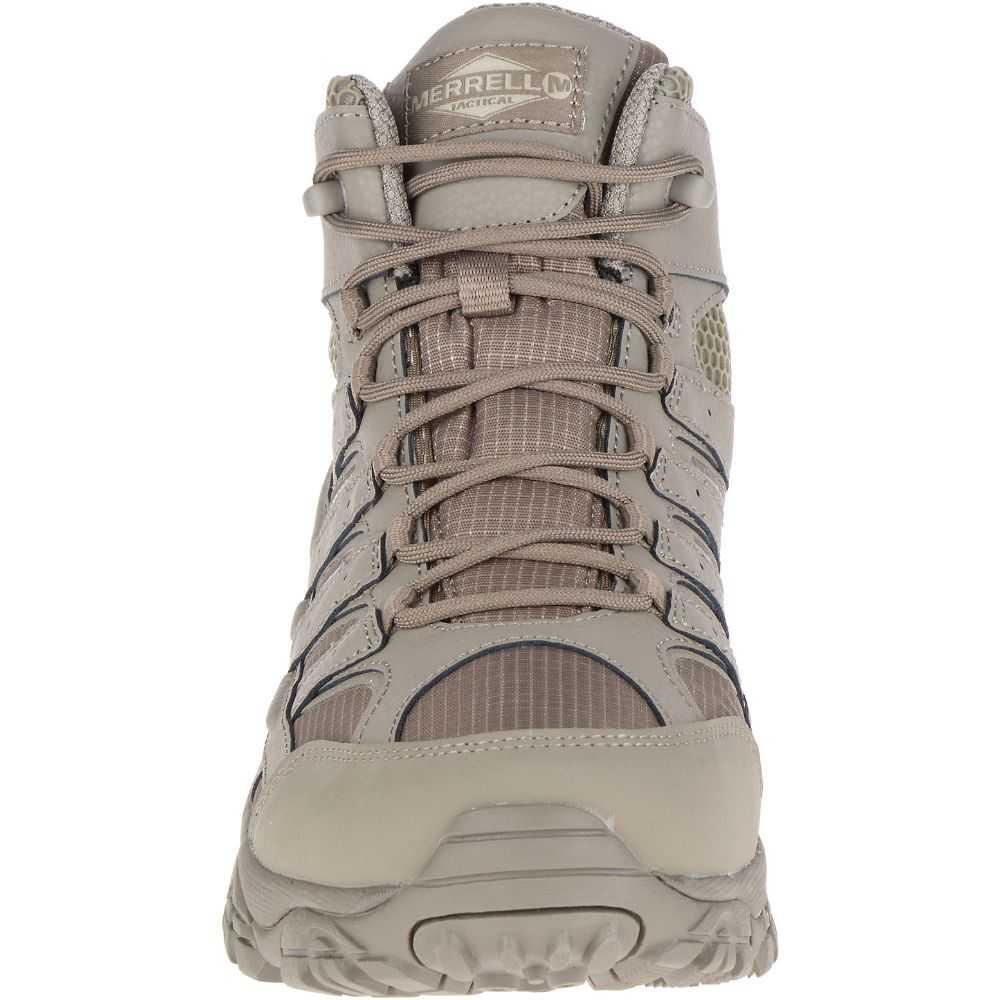 Men's Merrell Moab 2 Mid Tactical Response Waterproof Tactical Boots Grey | Israel-180976