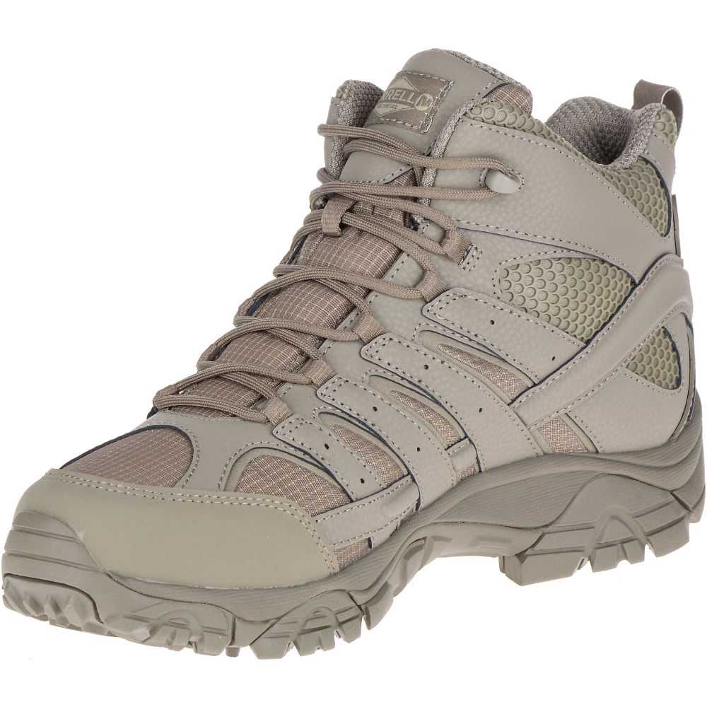 Men's Merrell Moab 2 Mid Tactical Response Waterproof Tactical Boots Grey | Israel-180976