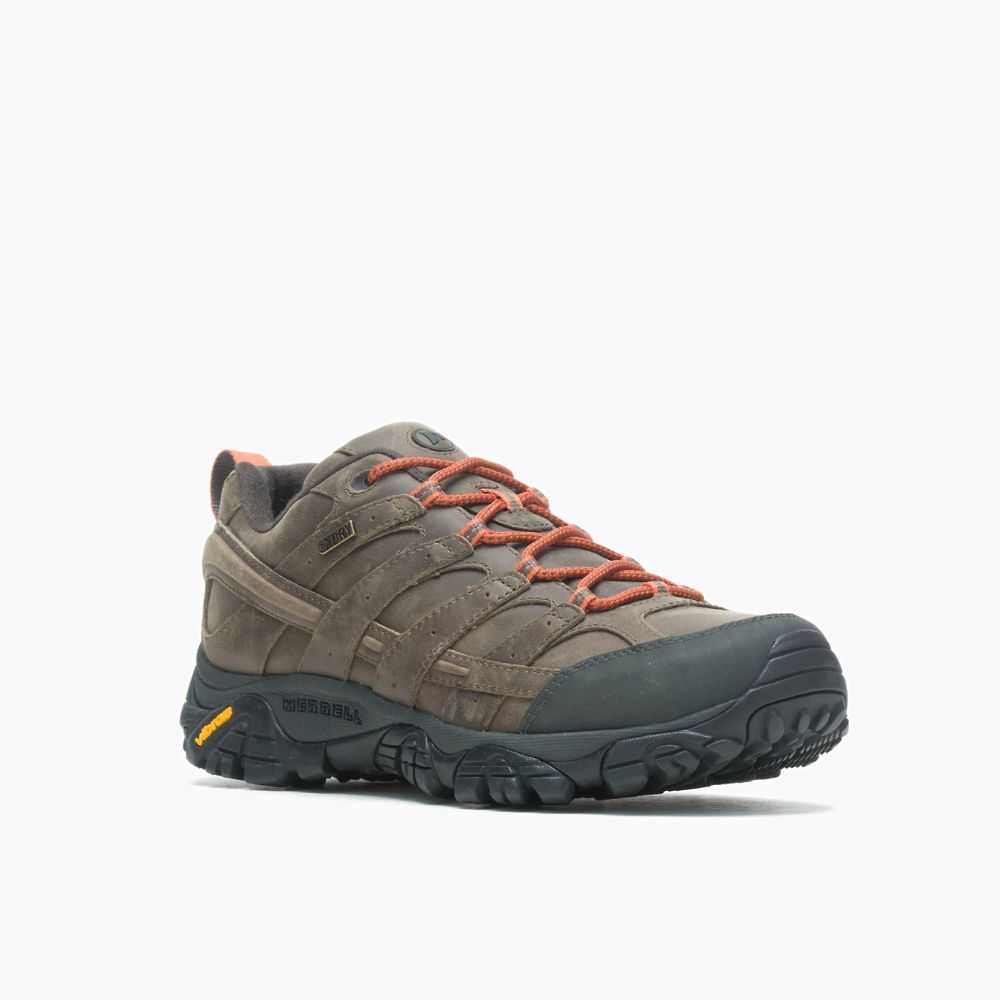 Men's Merrell Moab 2 Prime Waterproof Hiking Shoes Brown | Israel-476920