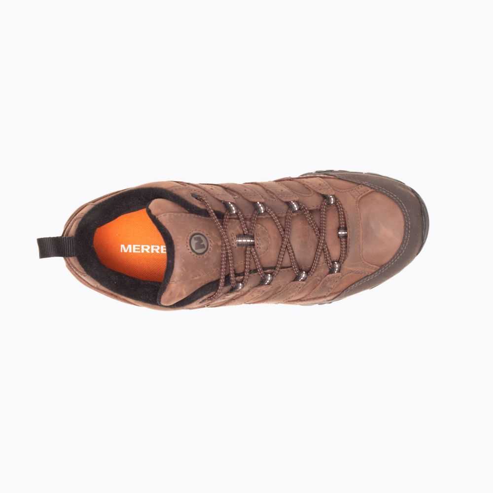 Men's Merrell Moab 2 Prime Waterproof Wide Width Hiking Shoes Brown | Israel-6102379