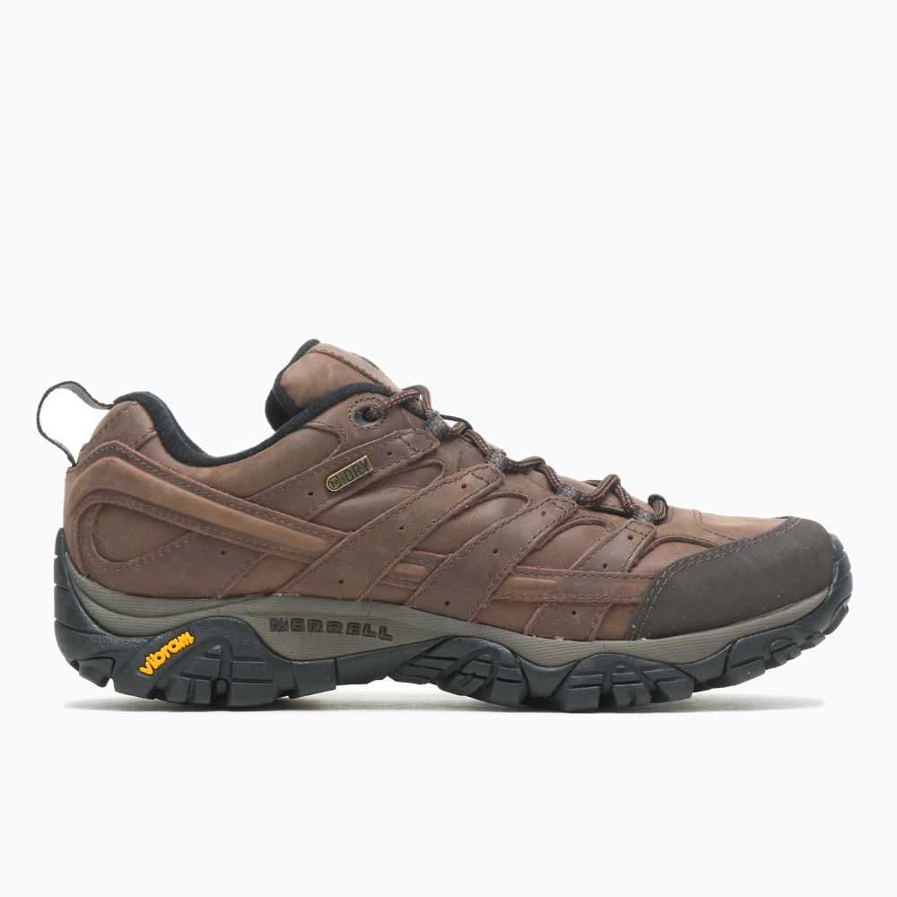 Men\'s Merrell Moab 2 Prime Waterproof Wide Width Hiking Shoes Brown | Israel-6102379