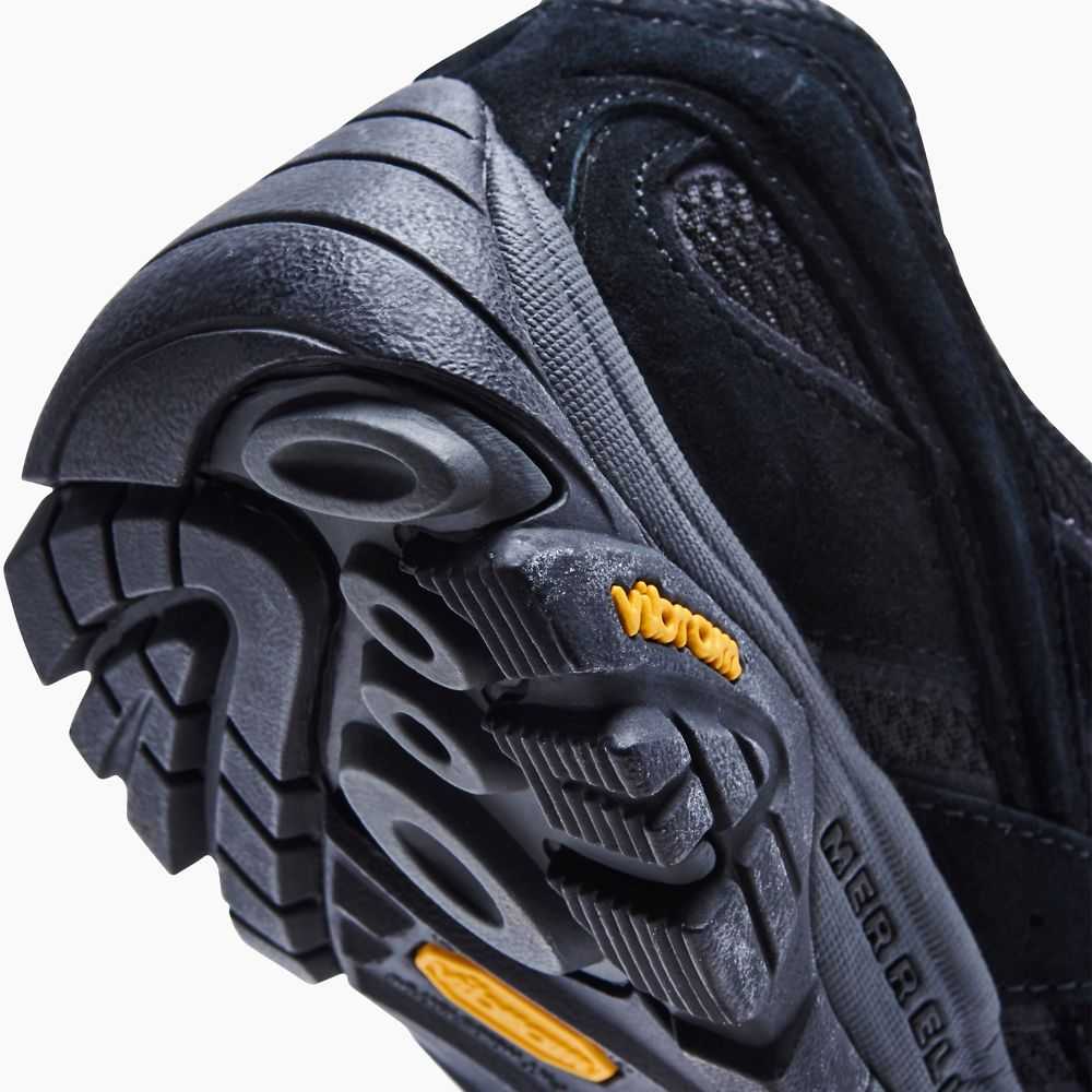 Men's Merrell Moab 2 Ventilator Wide Width Hiking Shoes Black | Israel-016397