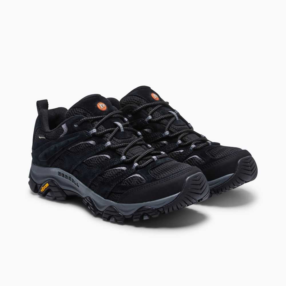 Men's Merrell Moab 3 GORE-TEX® Hiking Shoes Black/Grey | Israel-4387269