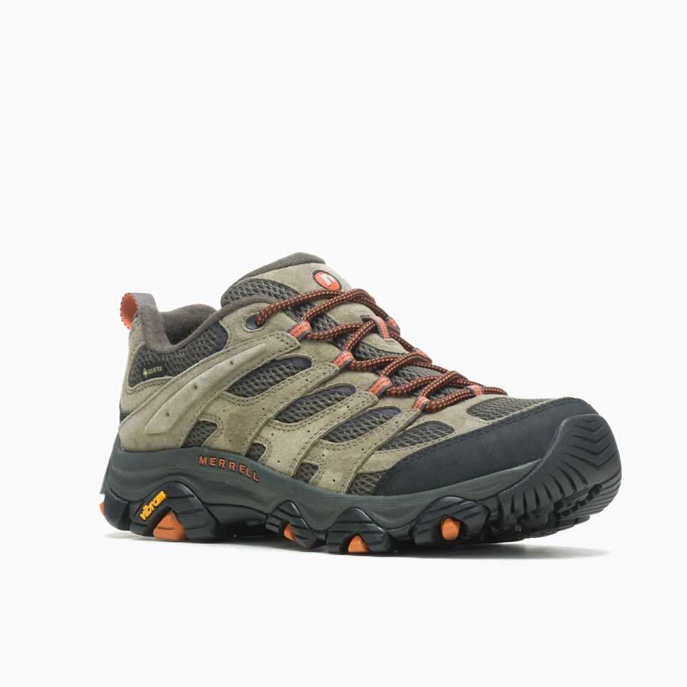 Men's Merrell Moab 3 GORE-TEX® Hiking Shoes Olive | Israel-8417639