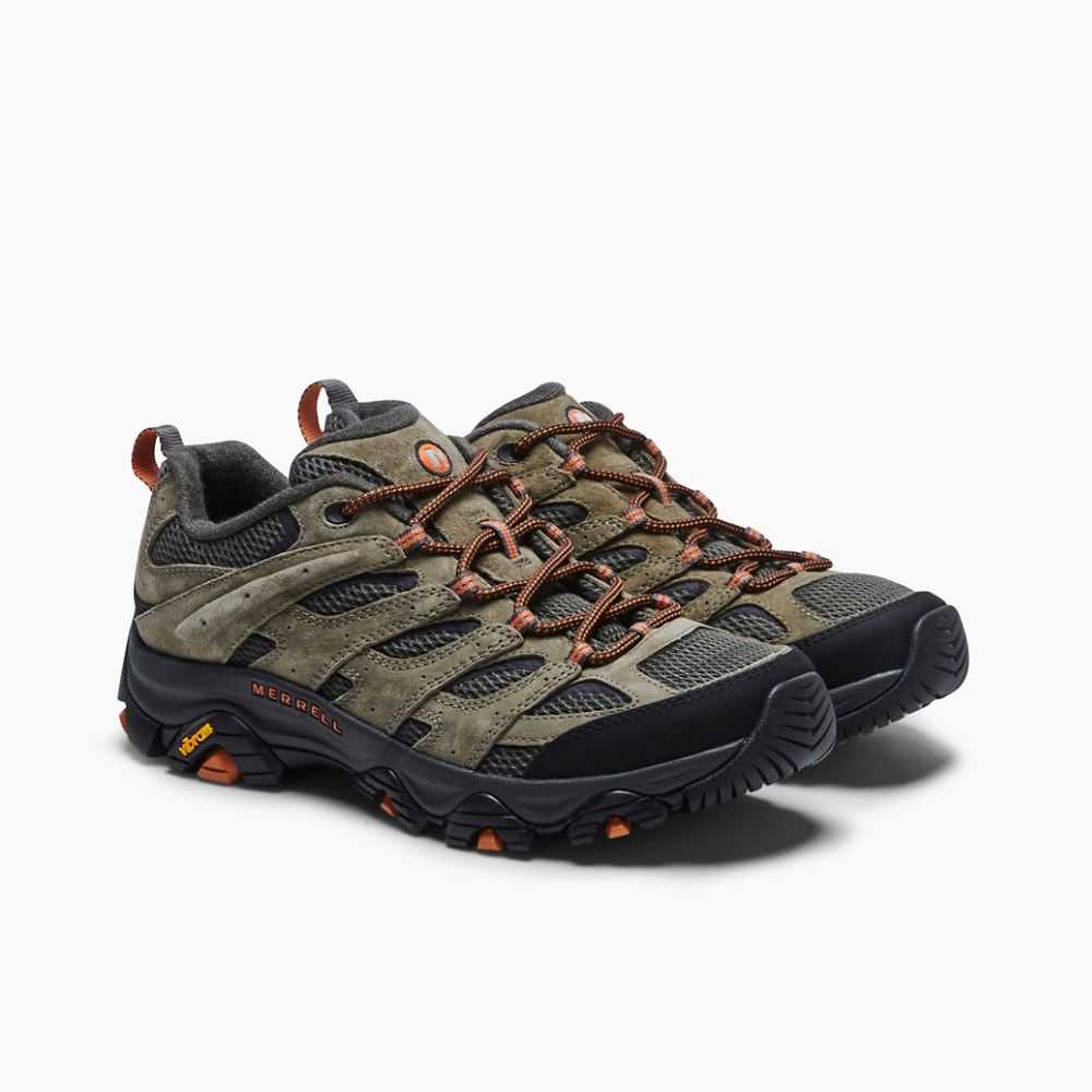 Men's Merrell Moab 3 Hiking Shoes Olive | Israel-9704682