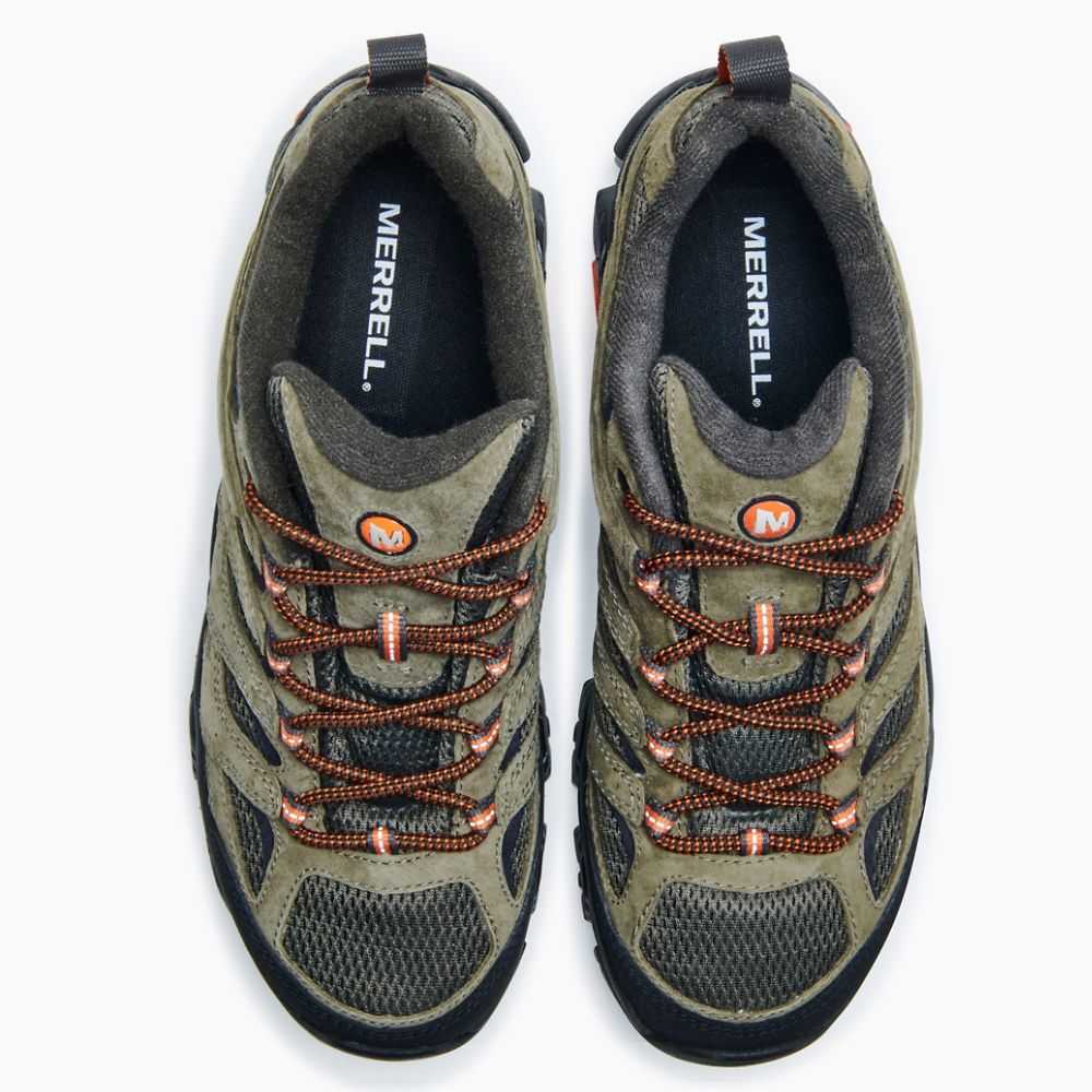 Men's Merrell Moab 3 Hiking Shoes Olive | Israel-9704682